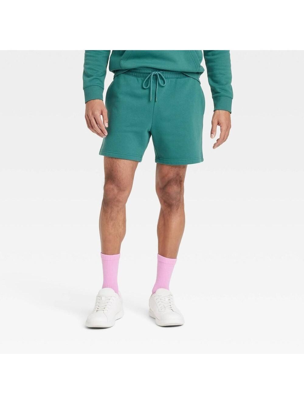 Men's Kindness Blooms 6" Pull-on Fleece Shorts Goodfellow & Co  XXL: Midweight